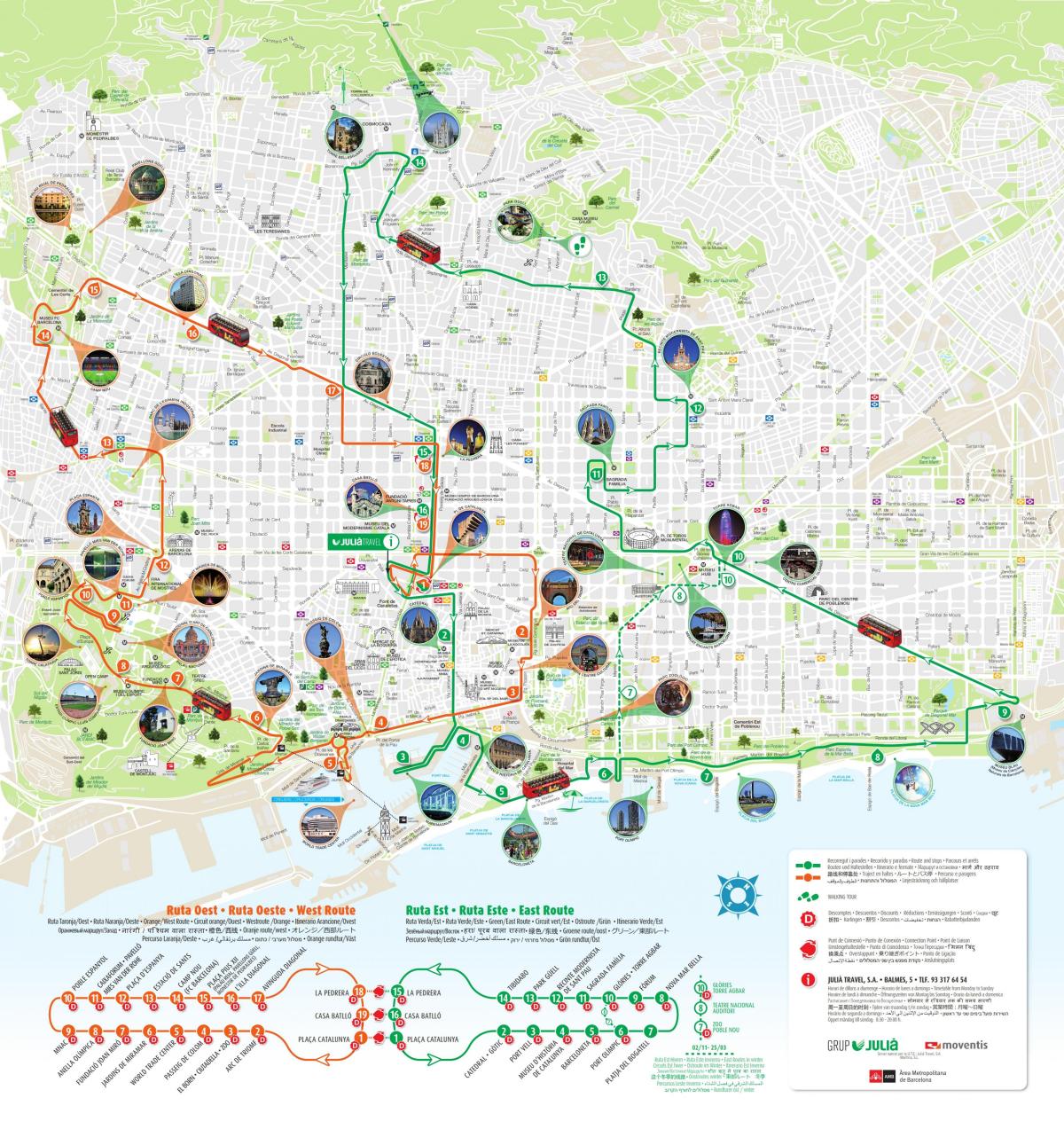 turistická mapa barcelony Barcelona turistická mapa   Mapa barcelony turistické lokality 